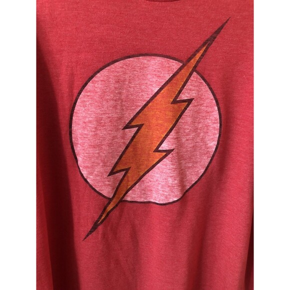 DC Comics Originals Men's The Flash Red Distressed T Shirt Tee Size Large - Picture 3 of 6